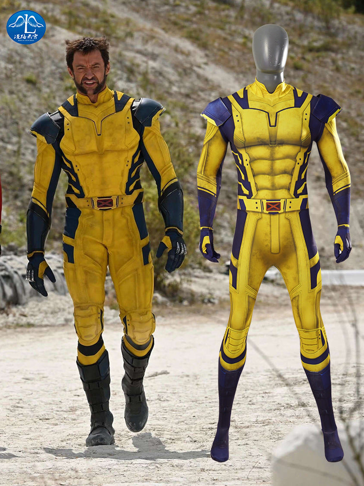 Rulercosplay Movie Deadpool Wolverine Yellow jumpsuits Cosplay Costume