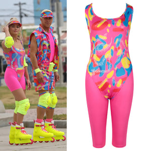 Rulercosplay Barbie Pink Sport Suit Cosplay Dress Halloween Costume