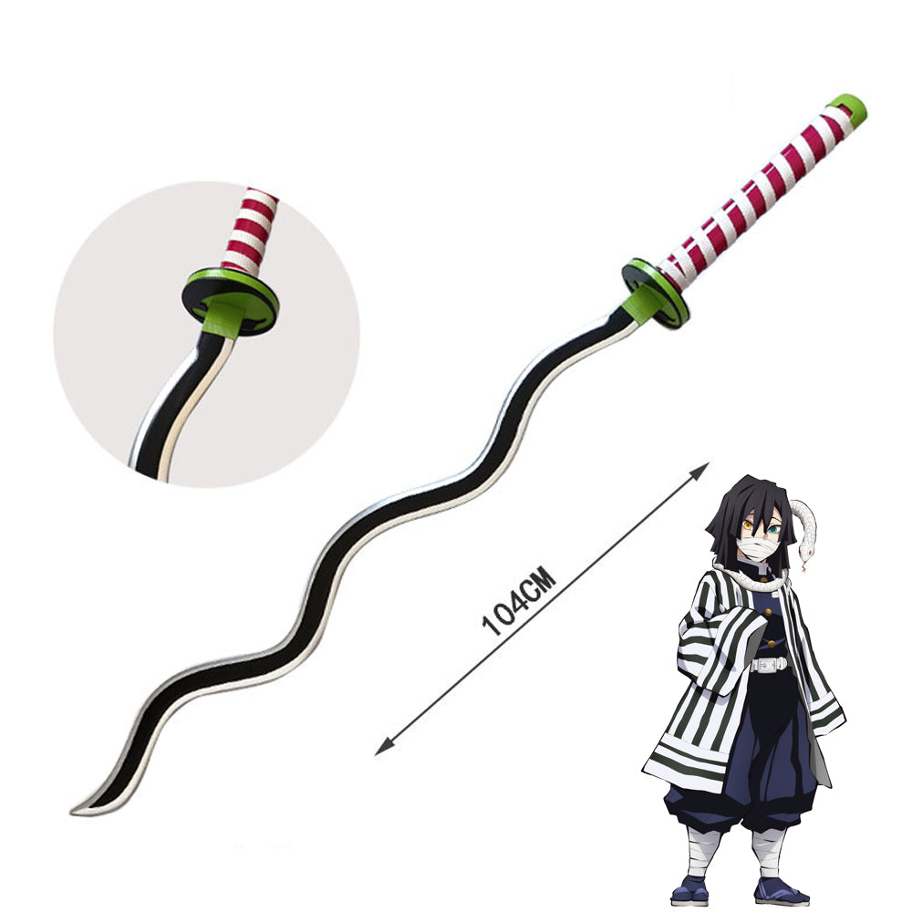 Rulercosplay Anime Demon Slayer Iguro Obanai Sword Cosplay Weapon