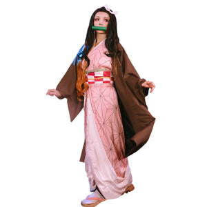 Rulercosplay Anime Demon Slayer Kamado Nezuko Ladies Kimono Cosplay Costume