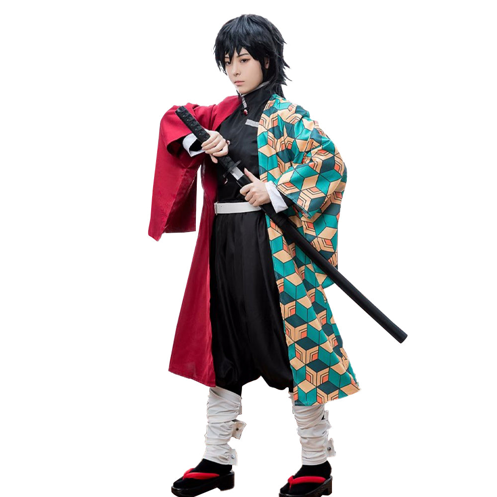 Rulercosplay Anime Demon Slayer Tomioka Giyuu Haori Uniform Cosplay Costume