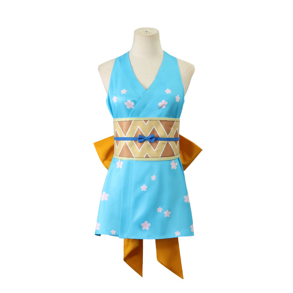 Rulercosplay Anime One Piece Nami Blue dress Cosplay Costume