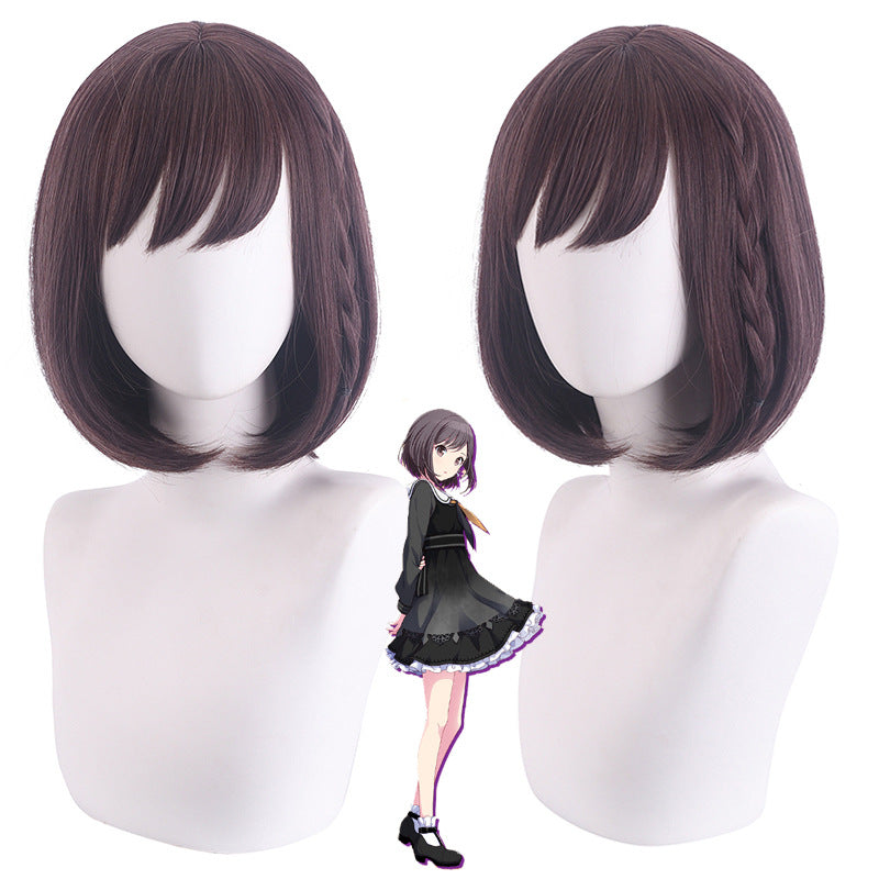 Rulercosplay Anime Project Sekai Colorful Stage feat Hatsune Miku Shinonome Ena Purple Short Cosplay Wig