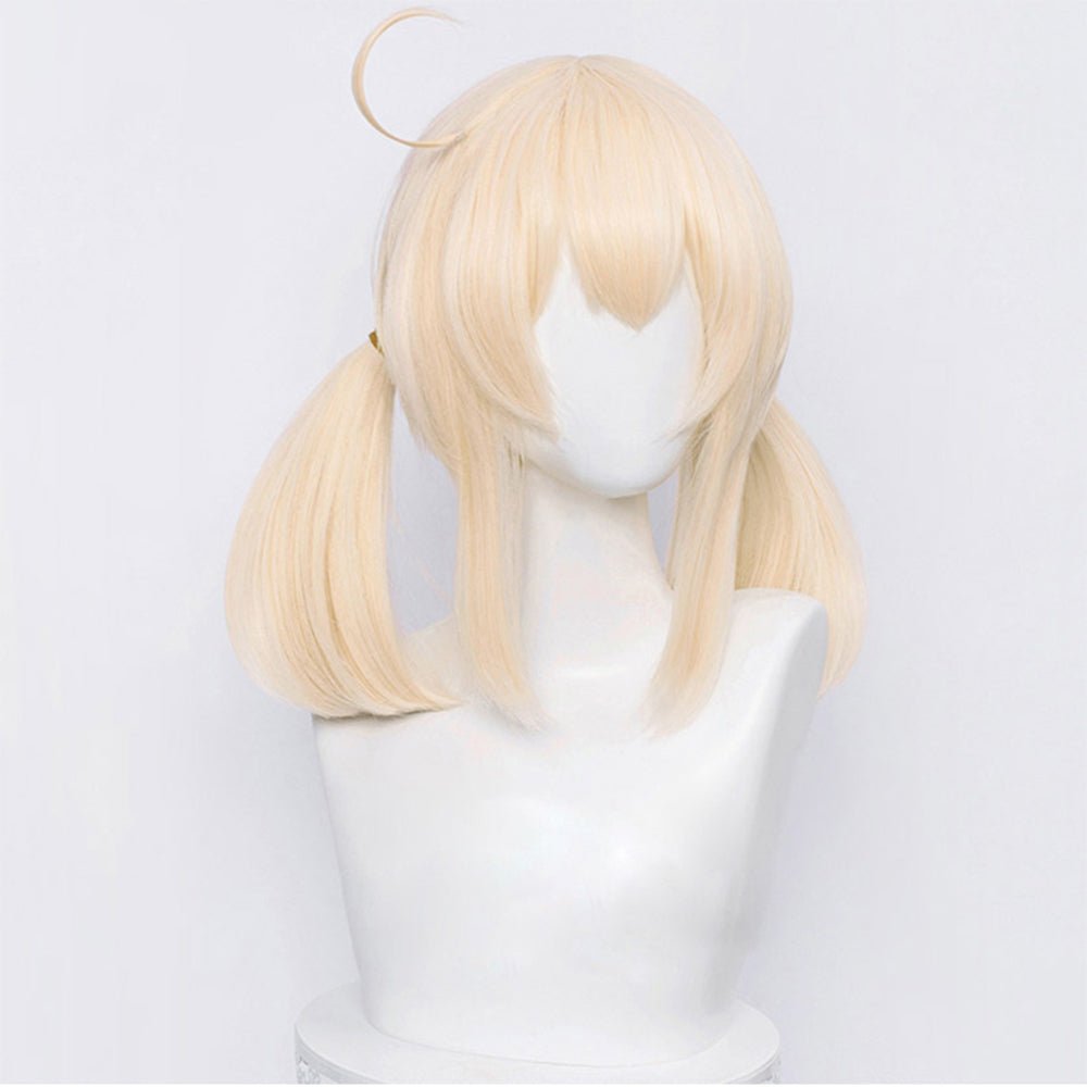 Rulercosplay Anime Genshin Impact Klee Light Golden Medium Cosplay Wig - Rulercosplay