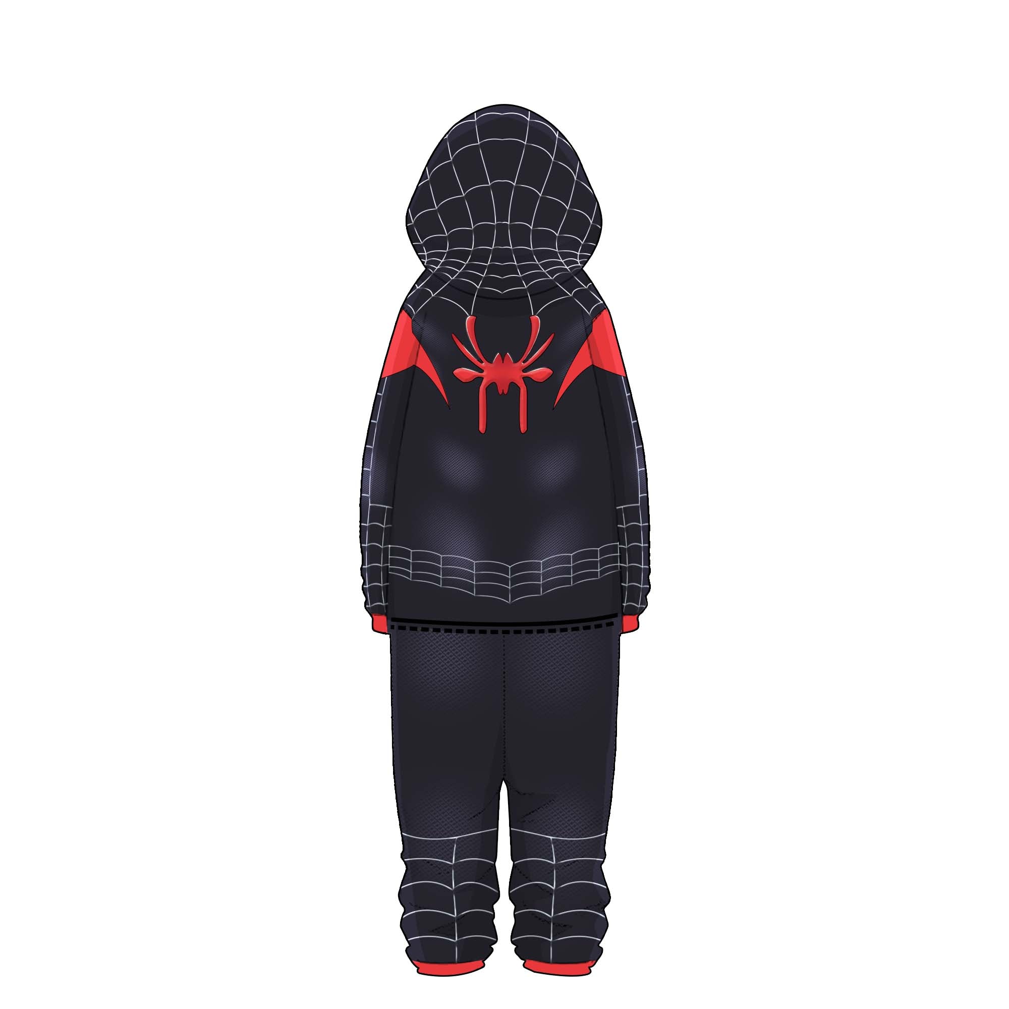 Rulercosplay Spider-Man Ultimate Fallout Miles Morales Jumptsuit With Black
