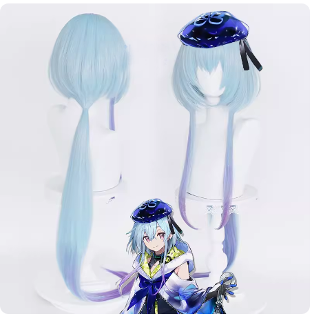 Rulercosplay Game Arknights Mizuki Light Blue Cosplay Wig For Halloween Party