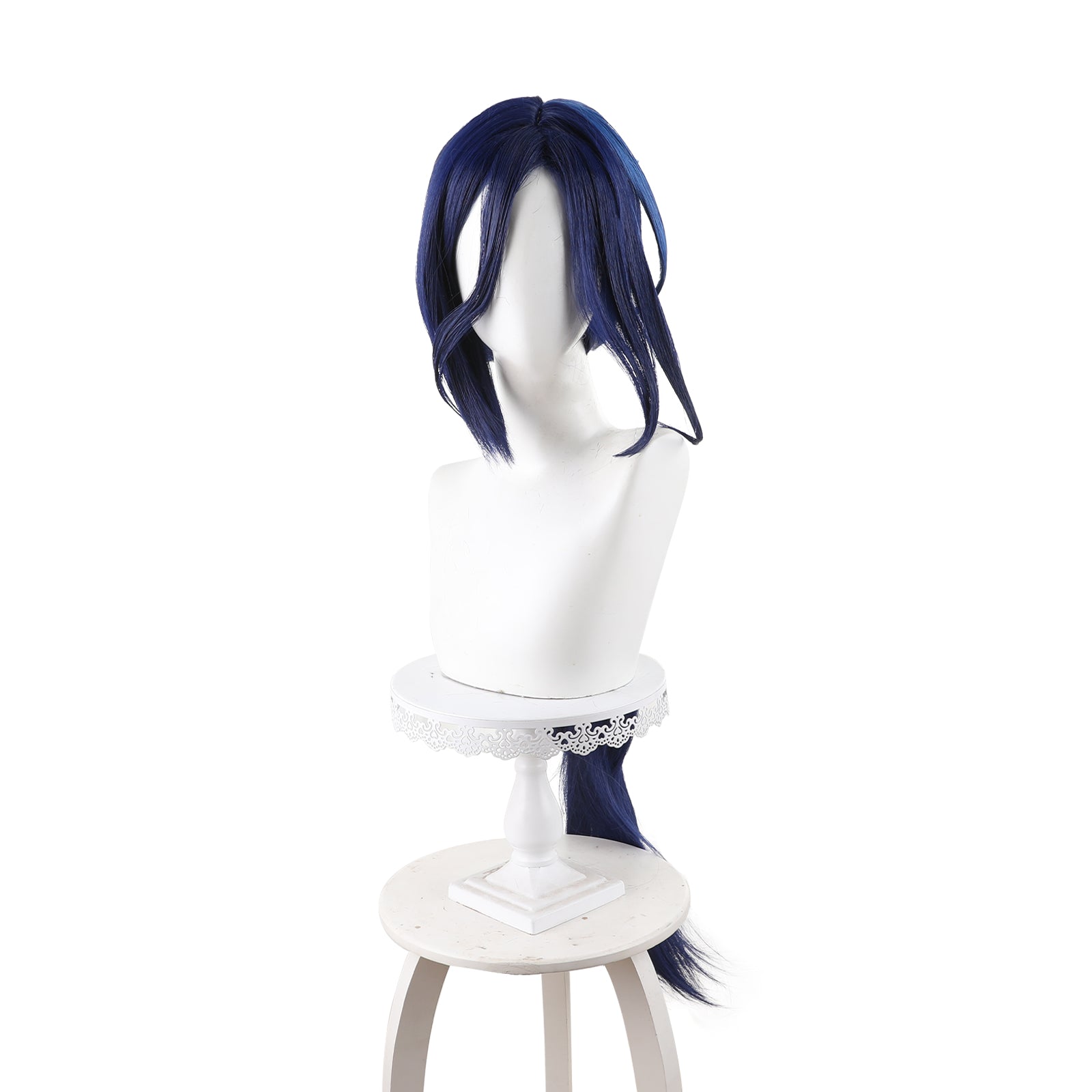 Rulercosplay Anime Genshin Impact Clorinde Dark Blue Long Cosplay Wig
