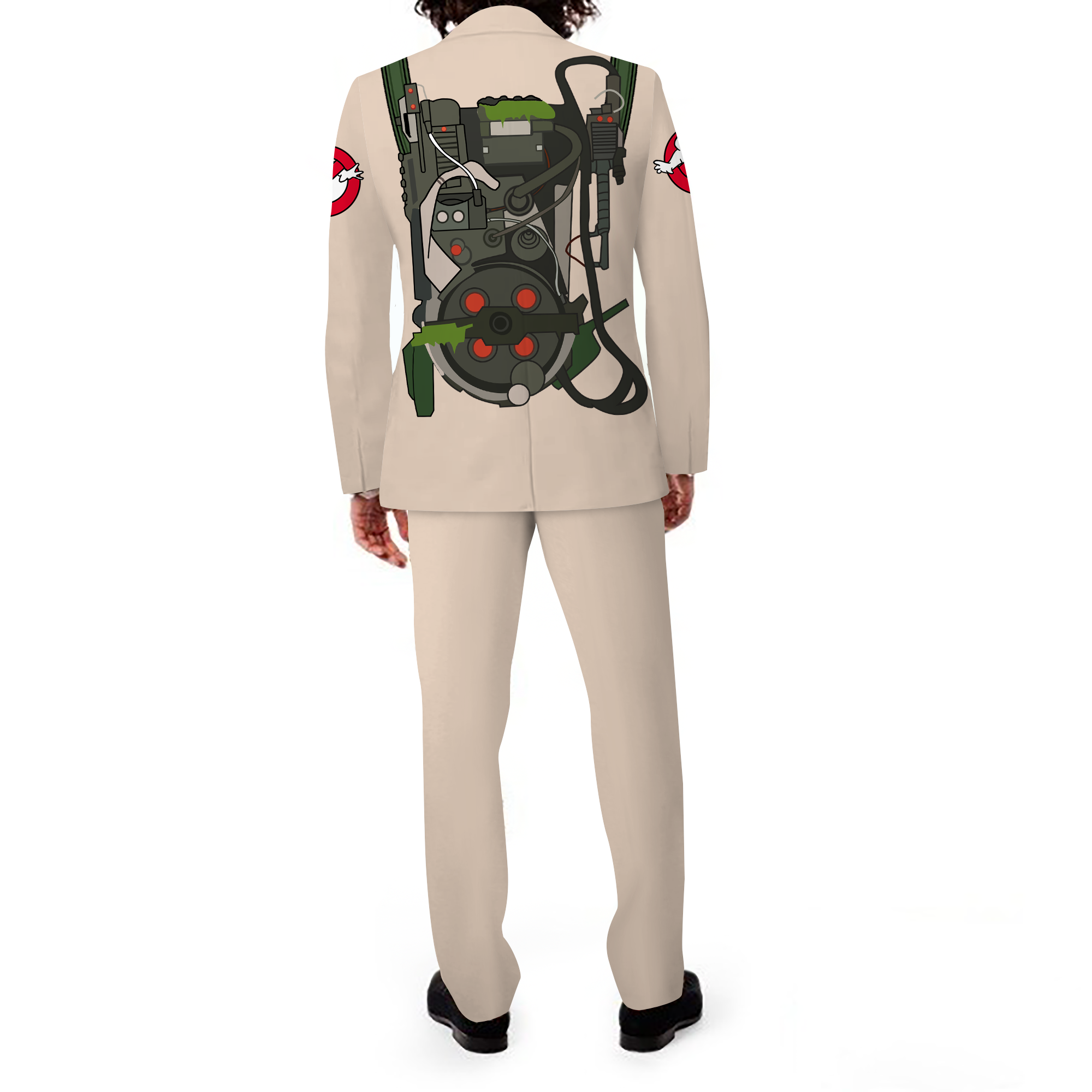 Rulercosplay Ghostbusters Men Slim Fit Suit Separates Jacket Slim 2 Button Blazer Pants For Party