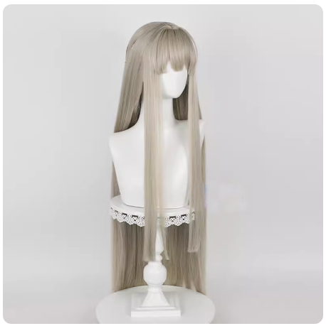Rulercosplay Game Arknights Muelsyse Gray Cosplay Long Wig For Halloween Party