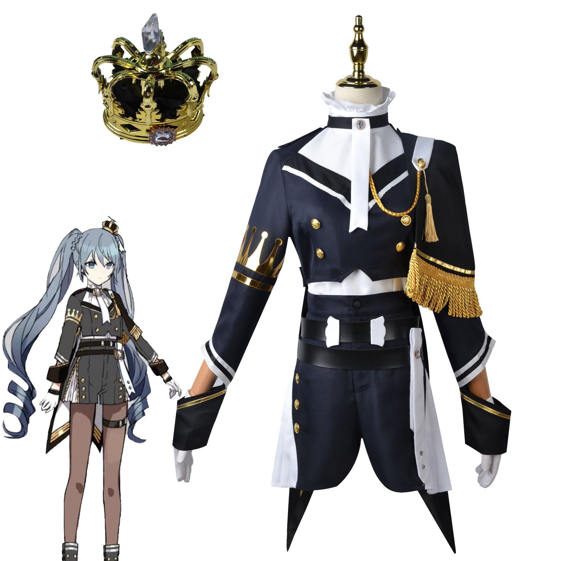 Rulercosplay Vocaloid Miku Military Uniform Cosplay Costume