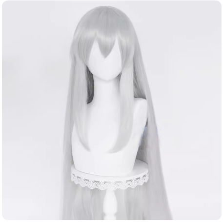 Rulercosplay Game Arknights Skadi the Corrupting Heart Gray Cosplay Long Wig For Halloween Party