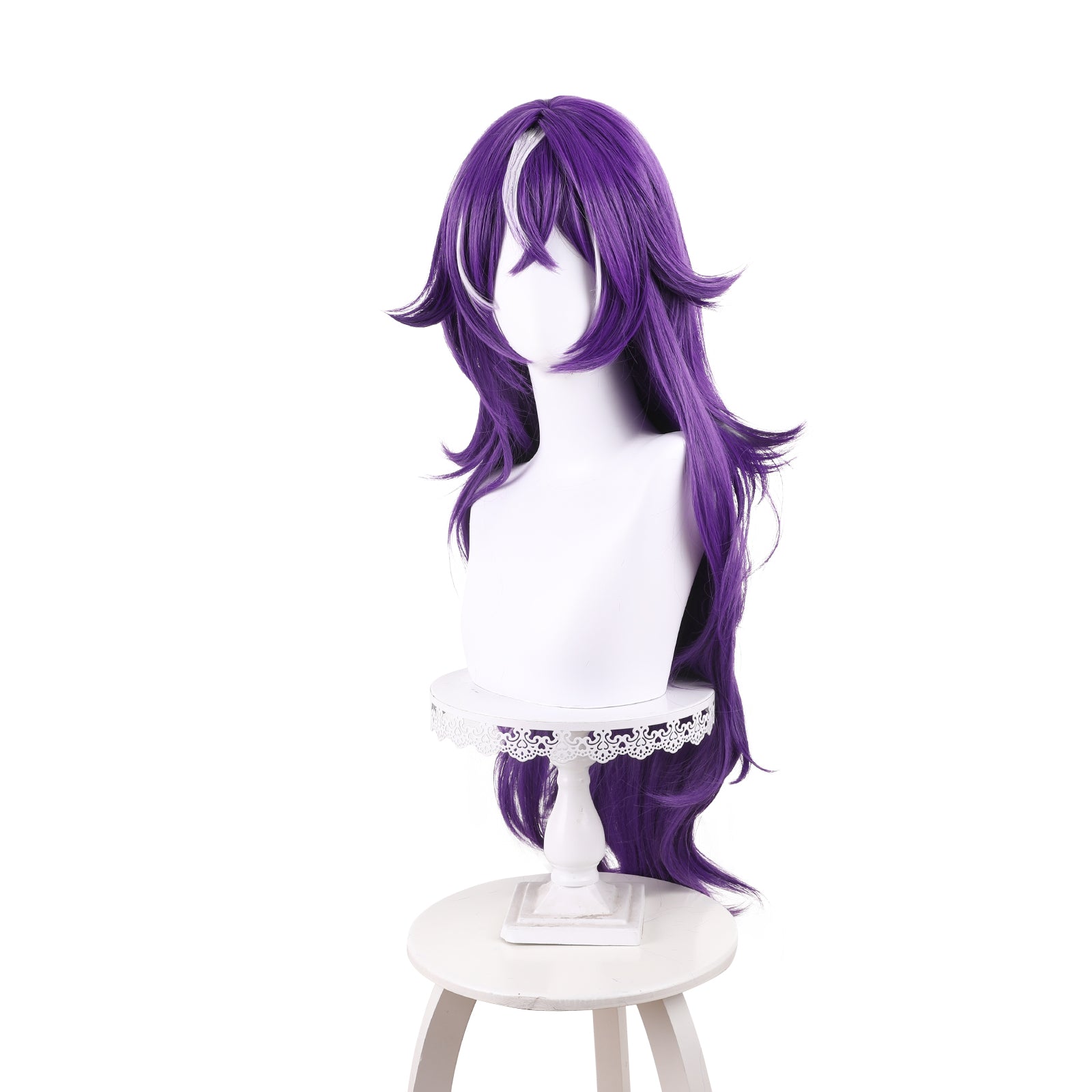 Rulercosplay Anime Genshin Impact Chevreuse Purple Long Cosplay Wig