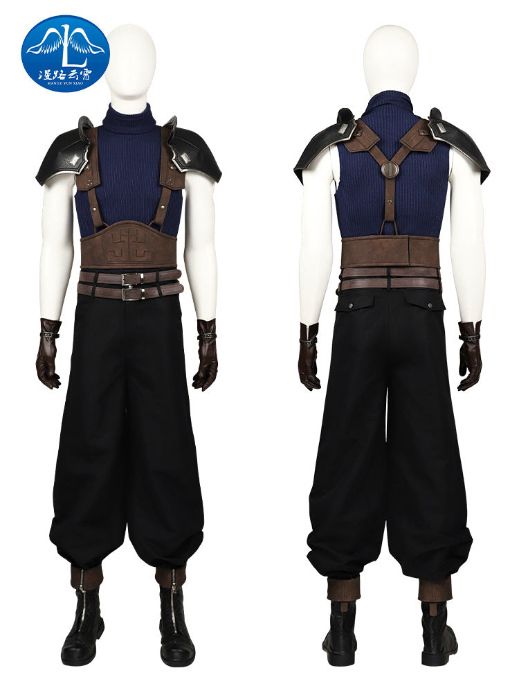 Rulercosplay FINAL FANTASY VII Zack Fair Game Cosplay Costume For Party （no shoes)