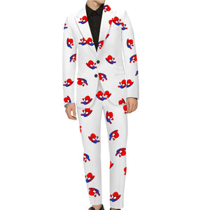 Rulercosplay Spider-Man Men Slim Fit Suit Separates Jacket Slim 2 Button Blazer Pants For Party
