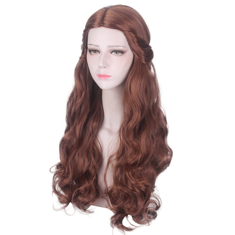Rulercosplay Beauty and the Beast Movie Pricess Belle Long Brown Cosplay Wig
