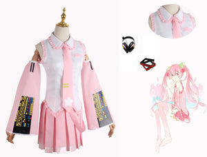 Rulercosplay Vocaloid Miku Pink Uniform Cosplay Costume