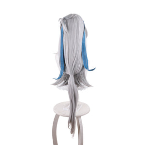 Rulercosplay Game Genshin Impact Neuvillette Silvery Gray Long Cosplay Wig