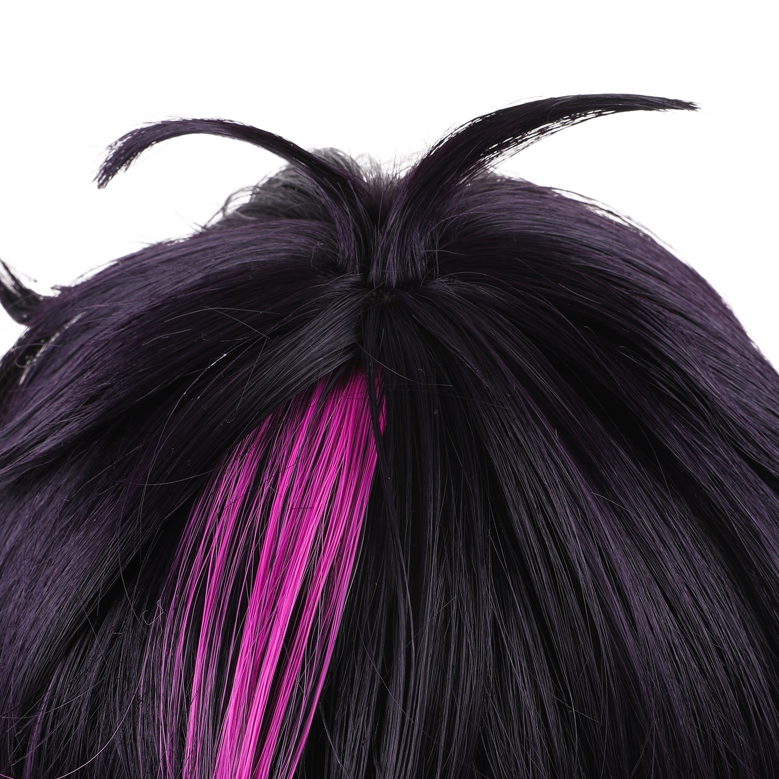 Rulercosplay Anime Fragaria Memories Kuraudo Black with Purple Short Cosplay Wig