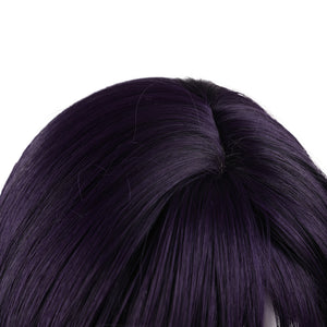 Rulercosplay Anime Zombie 100 Shizuka Mikazuki Black With Purple Short Cosplay Wig 513K