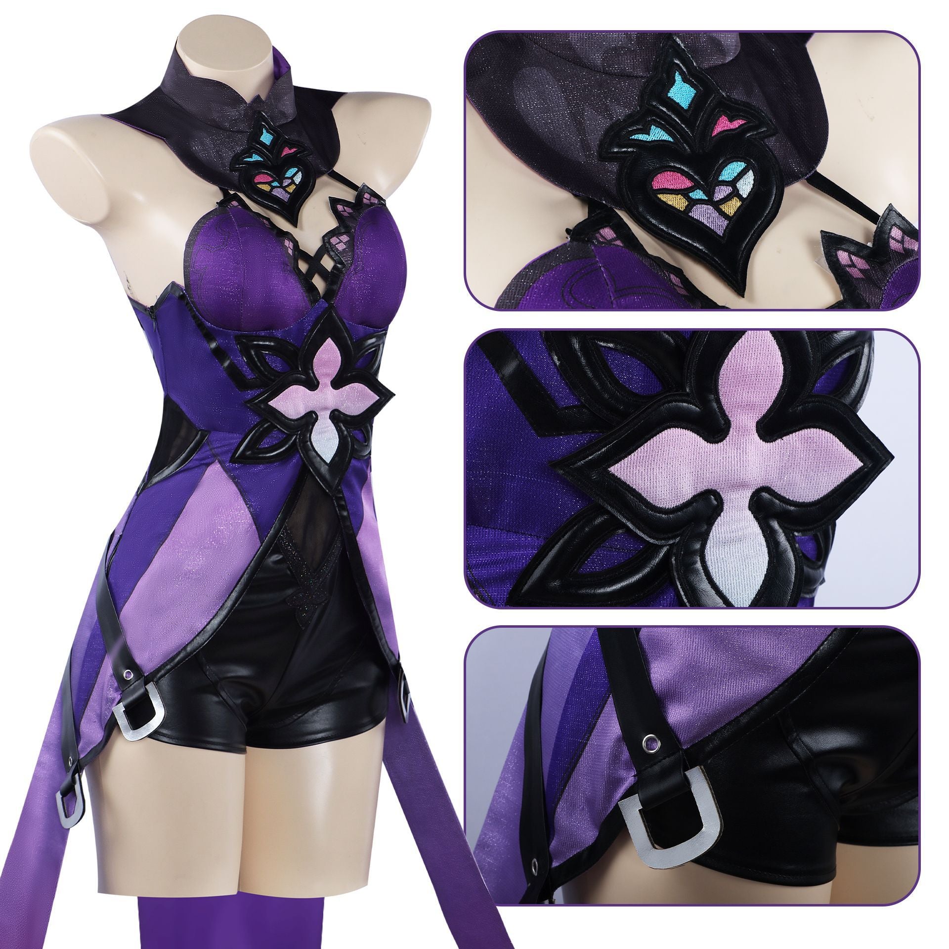Rulercosplay Honkai Star Rail Black Swan Uniform Suit Cosplay Costume With Accessories For Halloween Party