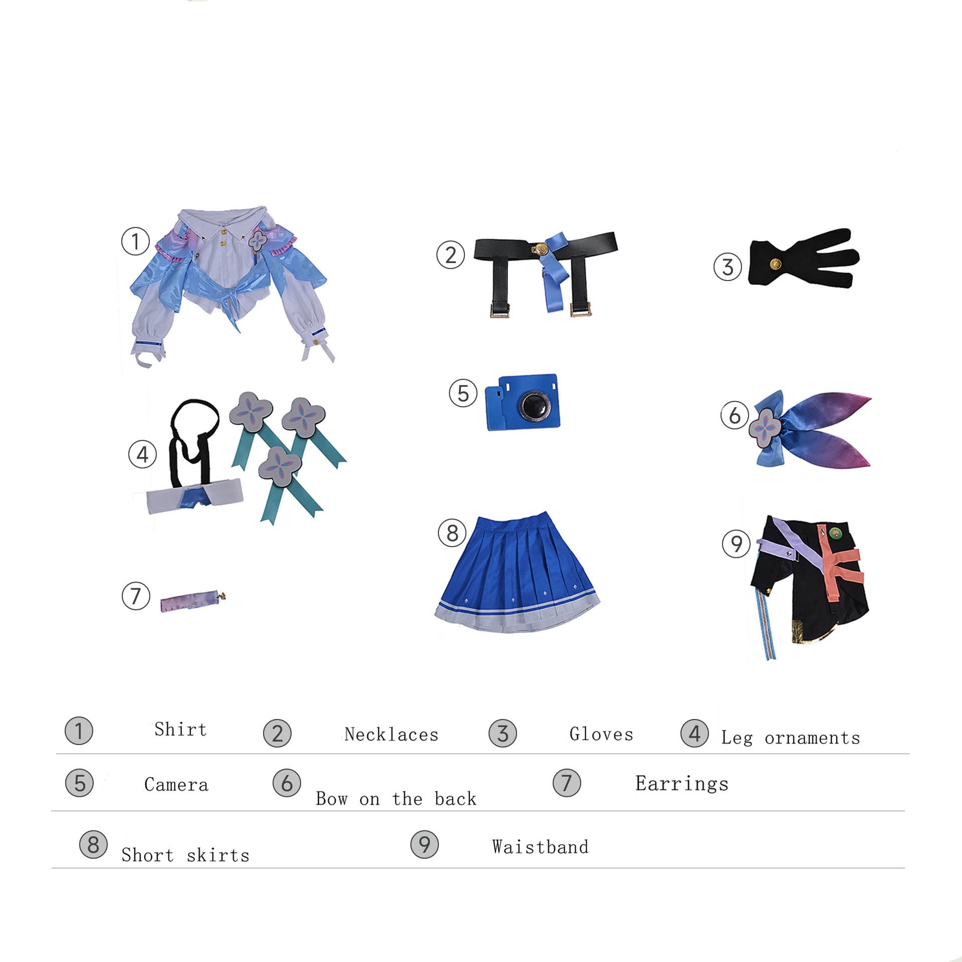 Rulercosplay Honkai Star Rail March 7th Uniform Suit Cosplay Costume With Accessories For Halloween Party