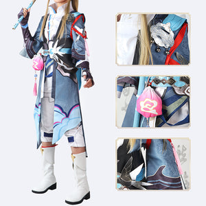 Rulercosplay Honkai Star Rail Yanqing Uniform Suit Cosplay Costume With Accessories For Halloween Party
