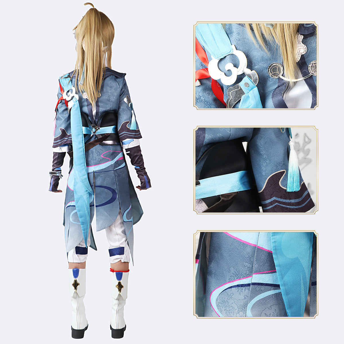 Rulercosplay Honkai Star Rail Yanqing Uniform Suit Cosplay Costume With Accessories For Halloween Party