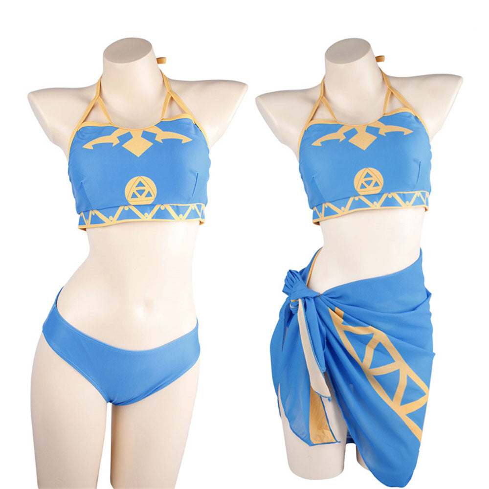 Rulercosplay Game The Legend of Zelda Princess Zelda Swimming Suit Cosplay Costume