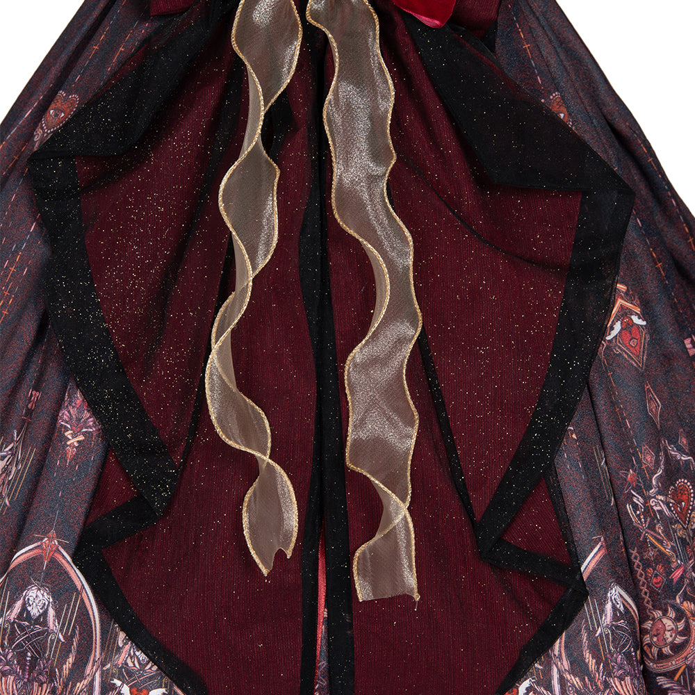 Rulercosplay Classical Red and Black Tea Party Series Lolita Dress JSK Dress