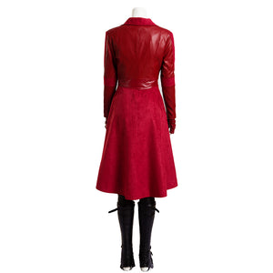 Rulercosplay Captain America Civil War Wanda Django Maximoff(Scarlet Witch) Red suit Movie Cosplay Costume