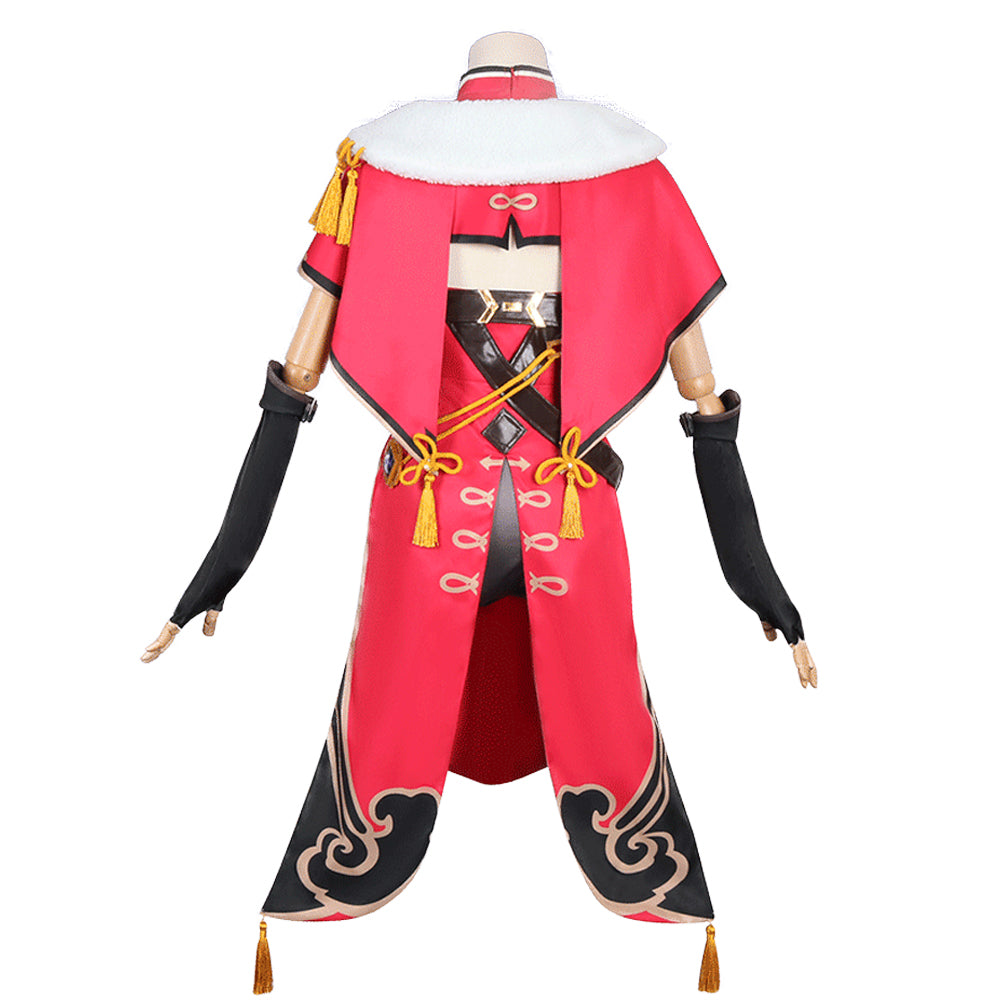 Rulercosplay Genshin Impact Beidou Red Dress Cosplay Costume