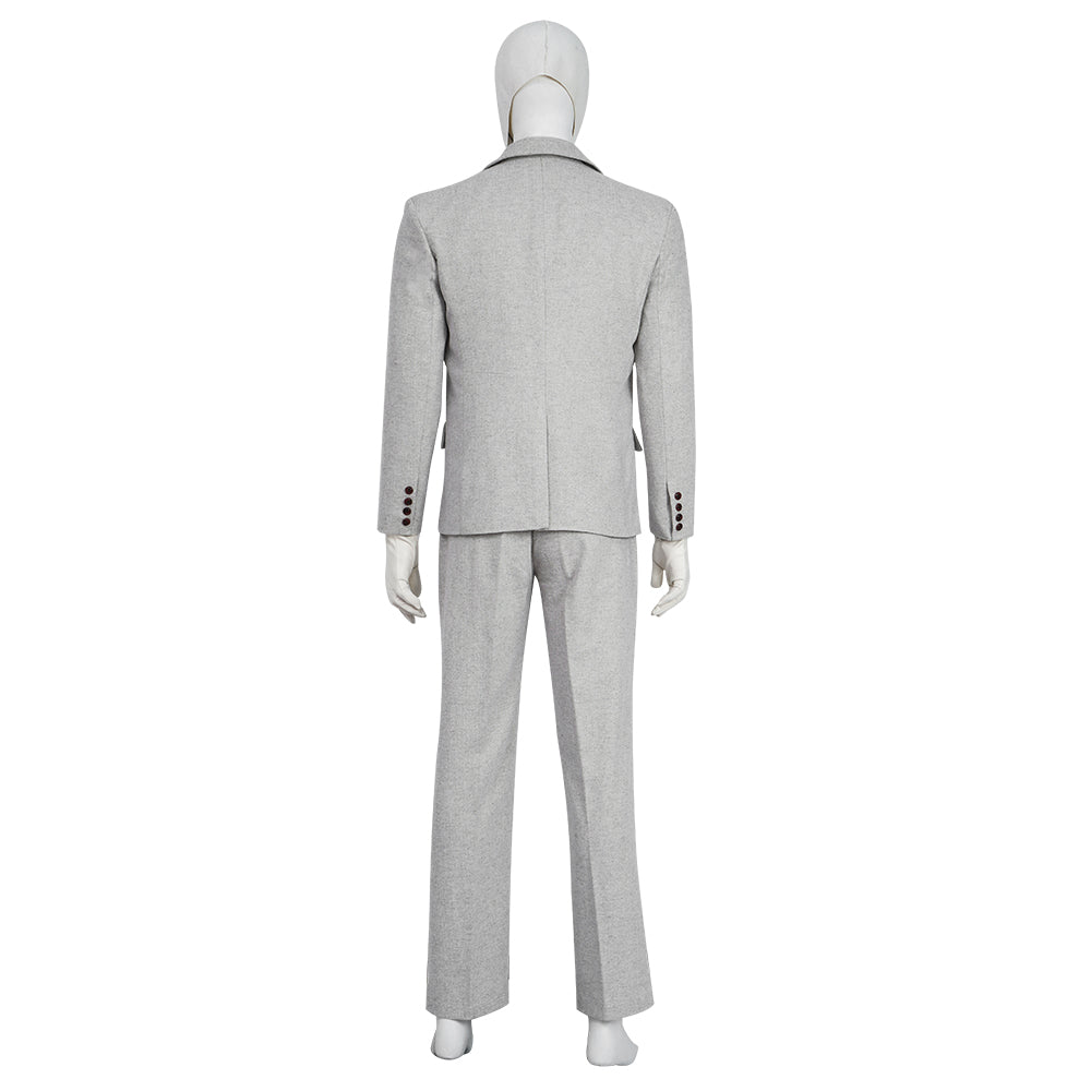 Rulercosplay Marvel Moon Knight grey suit Movie Cosplay Costume