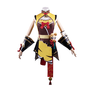 Rulercosplay Genshin Impact Xiangling Red Dress Ayato Cosplay Costume