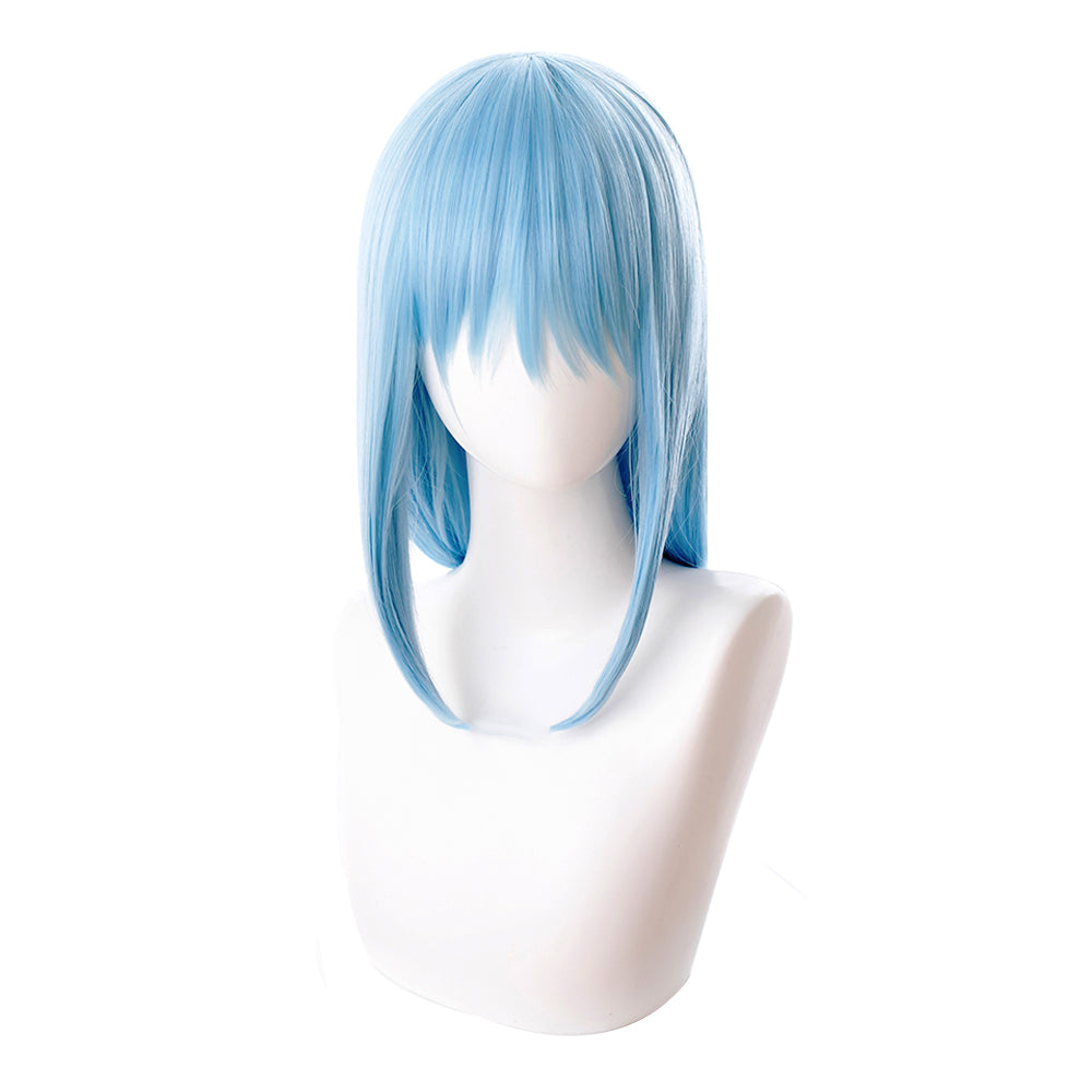 Rulercosplay Anime That Time I Got Reincarnated as a Slime Rimuru Tempest Blue Long Cosplay Wig