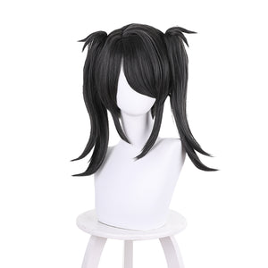 Rulercosplay Anime NEEDY GIRL OVERDOSE Rain Black Medium Cosplay Wig