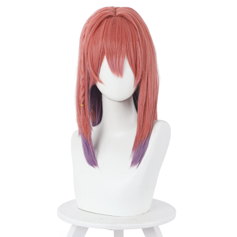 Rulercosplay Anime Kanojo, Okarishimasu Sakurasawa Sumi Pink gradient purple Medium Cosplay Wig
