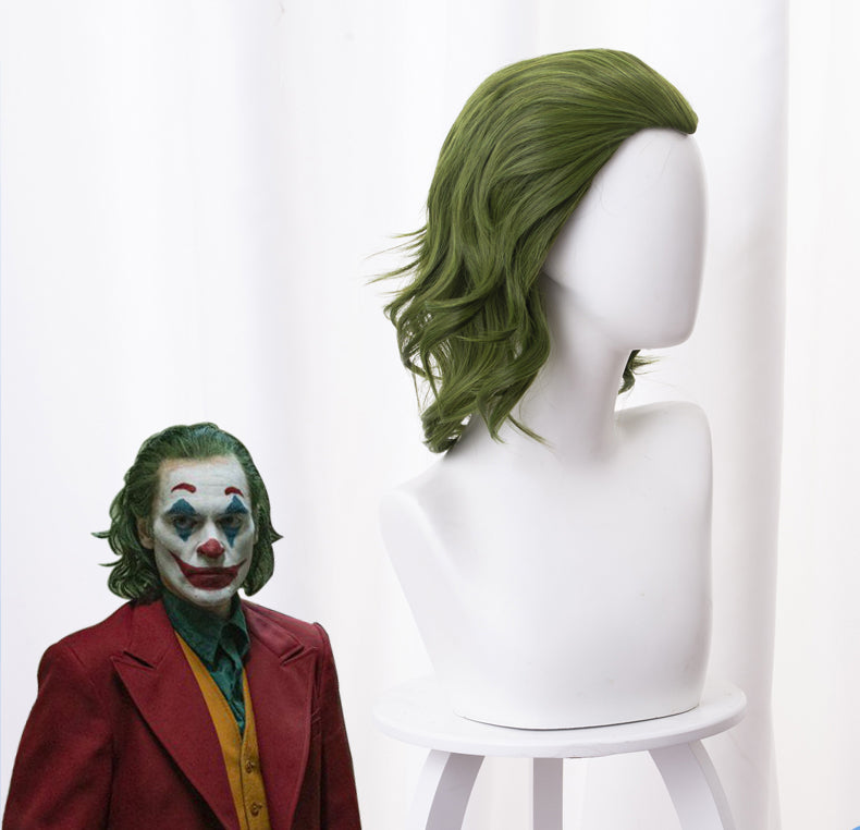Rulercosplay Joker Movie Clown Batman Joker Wig Cosplay Joaquin Phoenix Arthur Fleck Curly Green Synthetic Hair