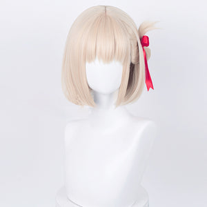 Rulercosplay Anime Lycoris Recoil Nishikigi Chisato golden Short Cosplay Wig