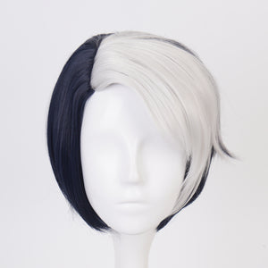 Rulercosplay Twisted Wonderland Divus Black And White Short Cosplay Wig