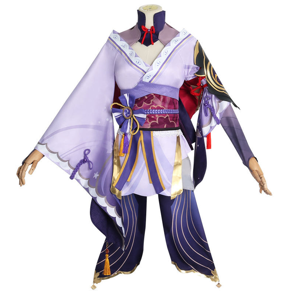 Rulercosplay Genshin Impact Raiden Ei(Raiden Shogun,Beelzebul) Purple Dress Cosplay Costume