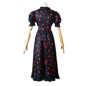 Rulercosplay Anime SPY x FAMILY Anya Forger Black Daily Dress Cosplay Costume