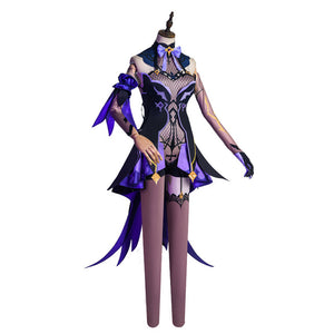 Rulercosplay Genshin Impact Fischl purple dress Cosplay Costume