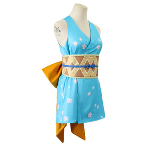 Rulercosplay Anime One Piece Nami Blue dress Cosplay Costume