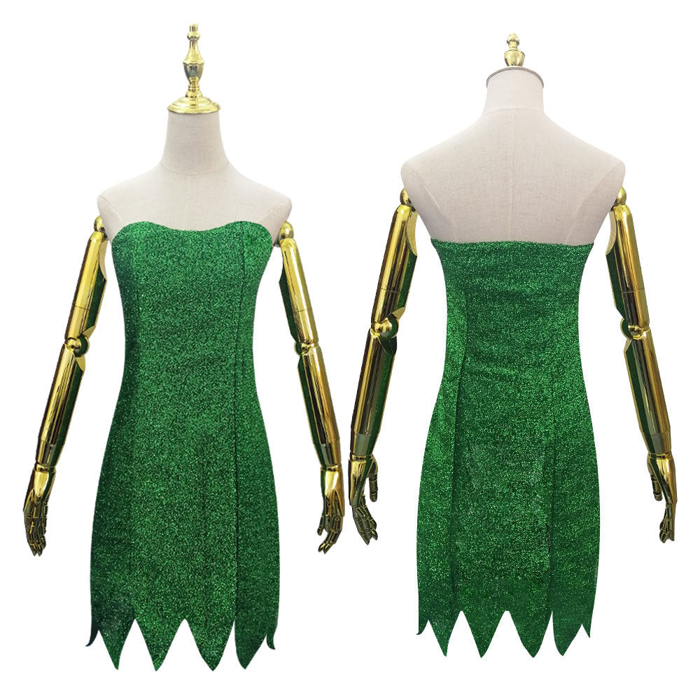 Rulercosplay Anime Tinker Bell Tink Green Dress Cosplay Costume