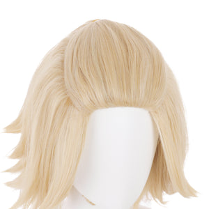 Rulercosplay Anime Tokyo Revengers Mikey Light gold Short Cosplay Wig