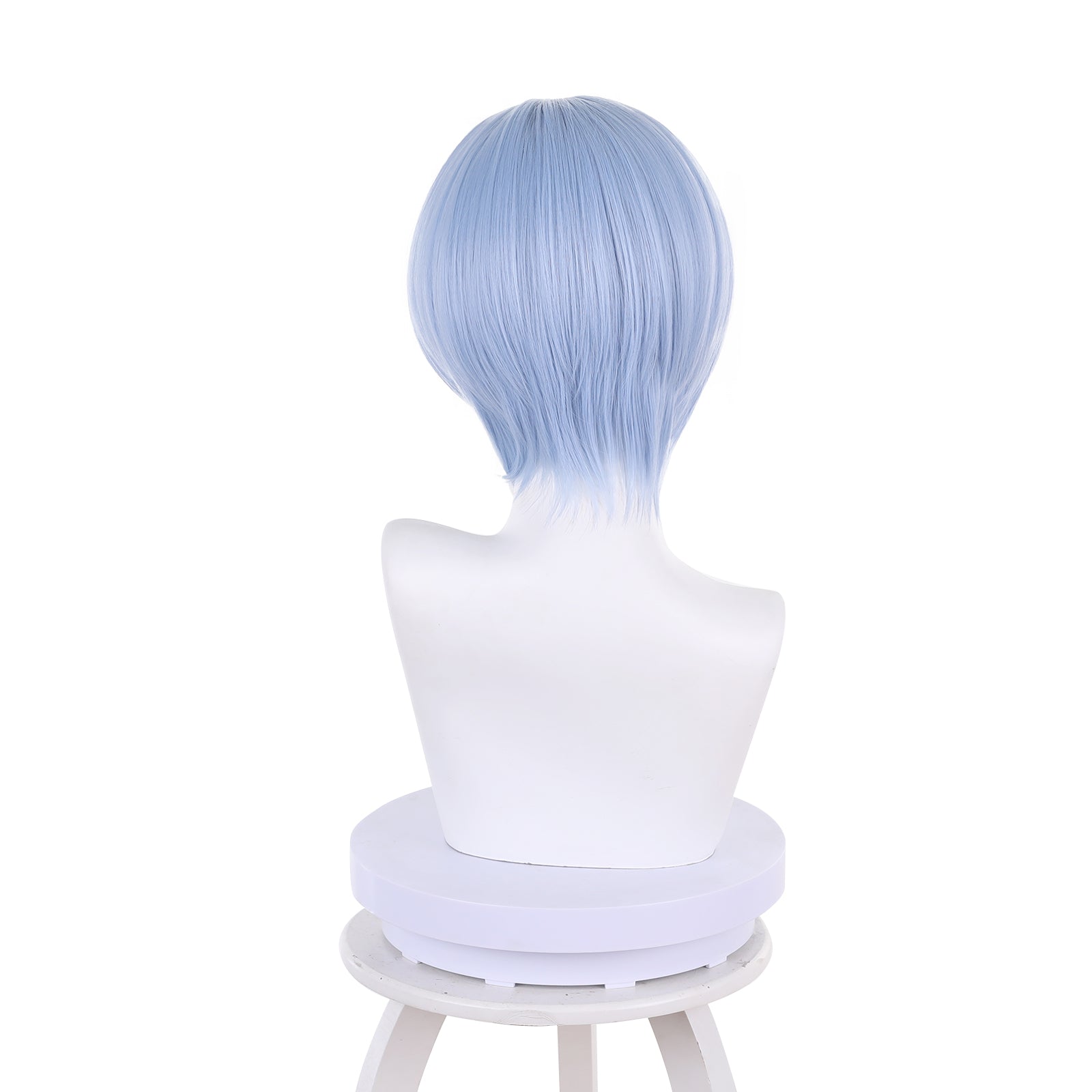 Rulercosplay Anime Neon Genesis Evangelion Ayanami Rei Blue Short Cosplay Wig