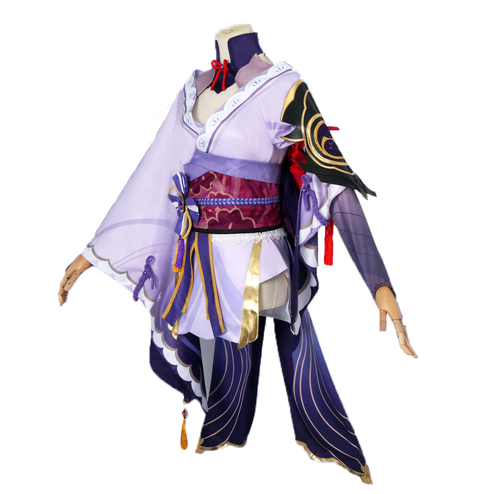 Rulercosplay Genshin Impact Raiden Ei(Raiden Shogun,Beelzebul) Purple Dress Cosplay Costume