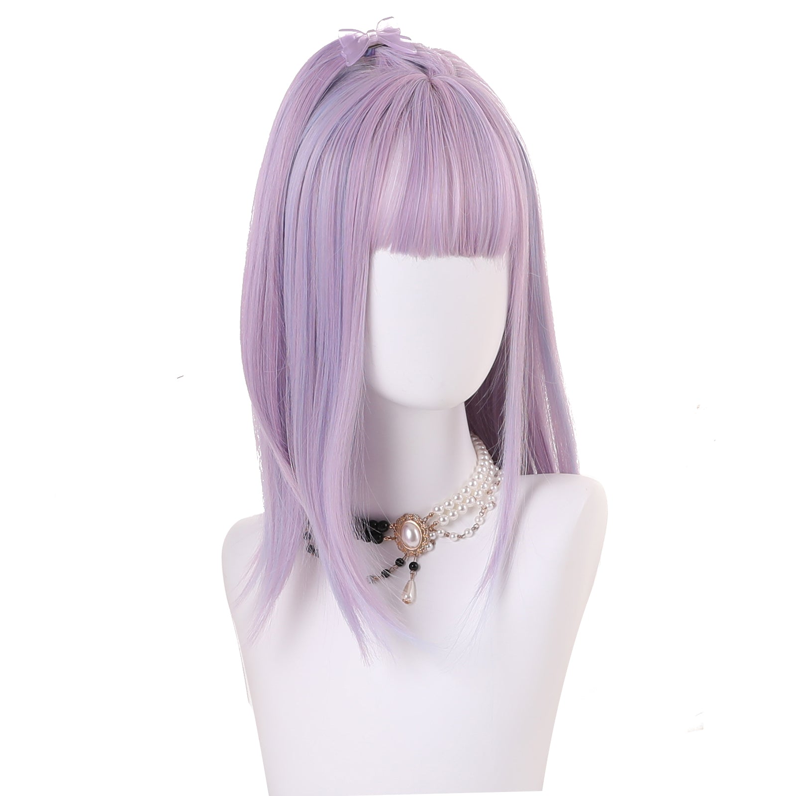 Rulercosplay Rainbow Candy Wigs Blue and purple Medium Lolita Wig