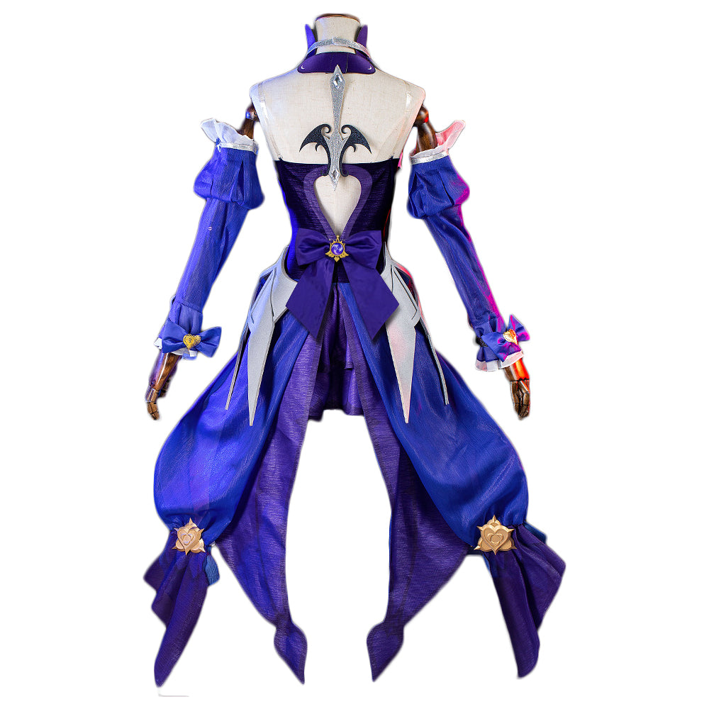 Rulercosplay Genshin Impact Fischl(Amy) Ein Immernachtstraum purple dress Cosplay Costume
