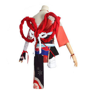 Rulercosplay Genshin Impact Yoimiya Red Dress Cosplay Costume